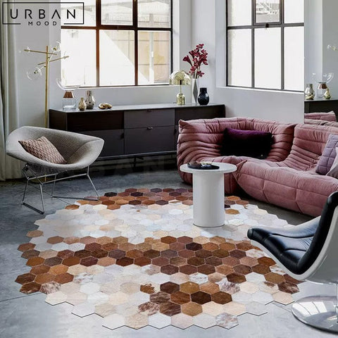 COELHO Luxurious Modern Cowhide Area Rug - URBANMOOD