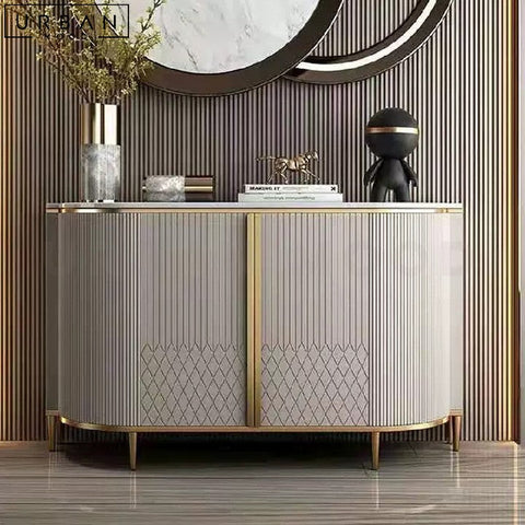 DARIA Modern Sideboard with Gold Hardware - URBANMOOD
