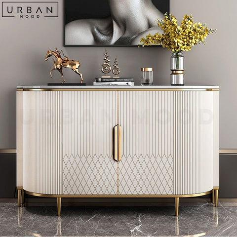 DARIA Modern Sideboard with Gold Hardware - URBANMOOD