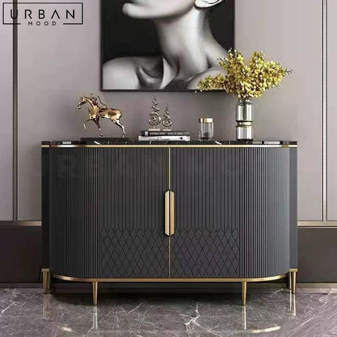 DARIA Modern Sideboard with Gold Hardware - URBANMOOD