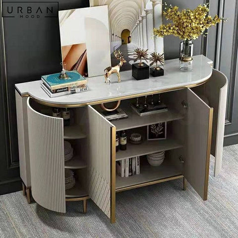 DARIA Modern Sideboard with Gold Hardware - URBANMOOD