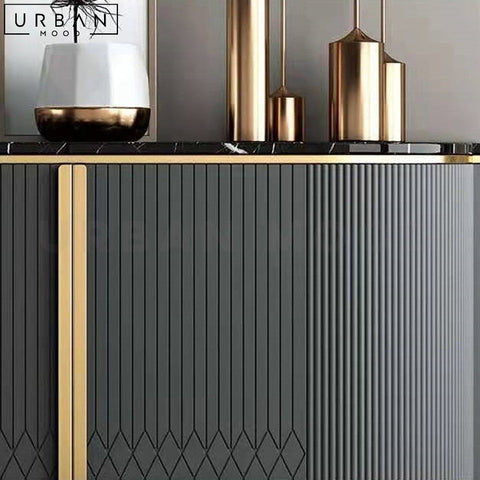 DARIA Modern Sideboard with Gold Hardware - URBANMOOD
