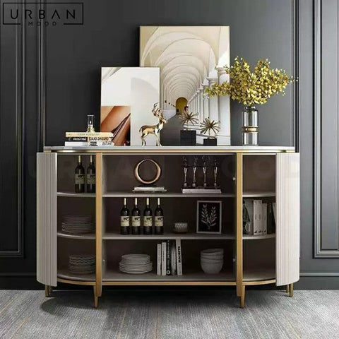 DARIA Modern Sideboard with Gold Hardware - URBANMOOD