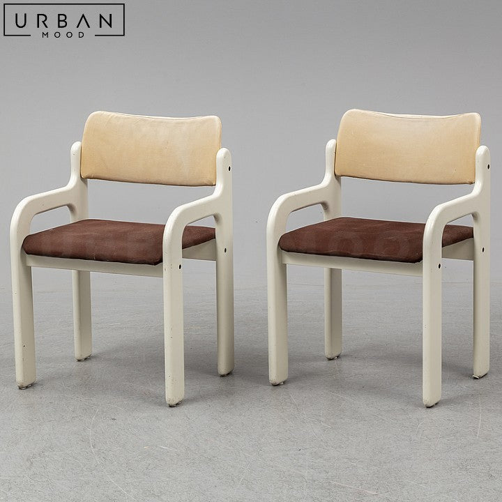 DELFO Japandi Solid Wood Velvet Dining Chair - URBANMOOD