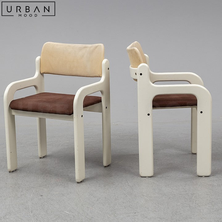 DELFO Japandi Solid Wood Velvet Dining Chair - URBANMOOD