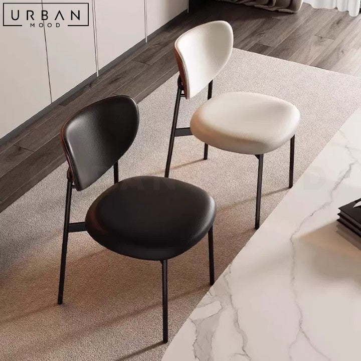 DUMAS Modern Faux Leather Dining Chair Durable Design - URBANMOOD