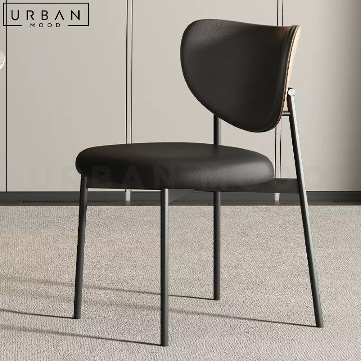 DUMAS Modern Faux Leather Dining Chair Durable Design - URBANMOOD
