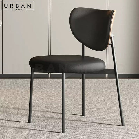 DUMAS Modern Faux Leather Dining Chair Durable Design - URBANMOOD