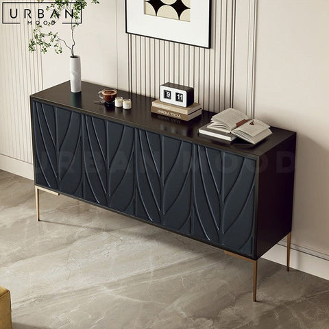 ELIEN Modern Wooden Sideboard with Iron Accents - URBANMOOD