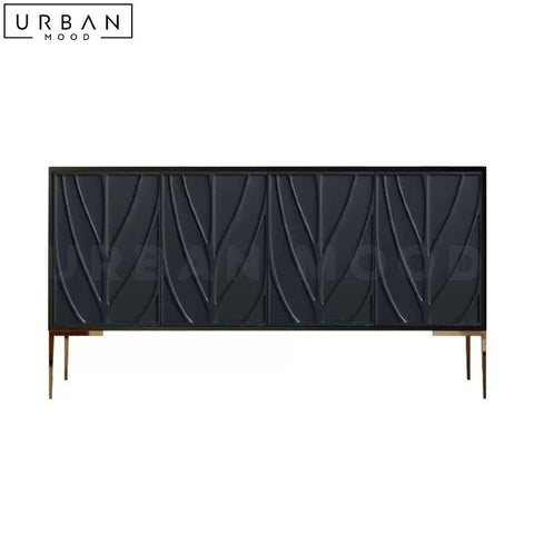 ELIEN Modern Wooden Sideboard with Iron Accents - URBANMOOD