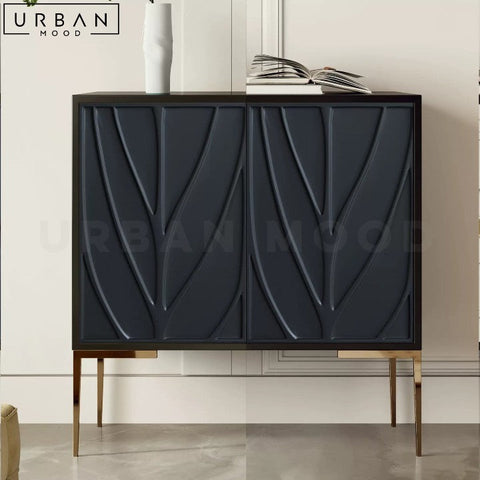 ELIEN Modern Wooden Sideboard with Iron Accents - URBANMOOD