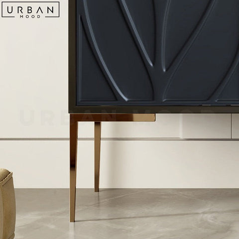 ELIEN Modern Wooden Sideboard with Iron Accents - URBANMOOD