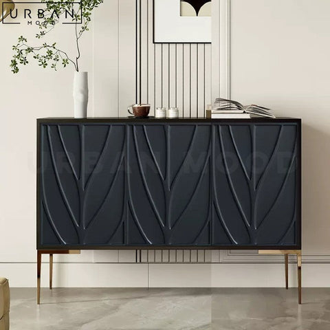 ELIEN Modern Wooden Sideboard with Iron Accents - URBANMOOD