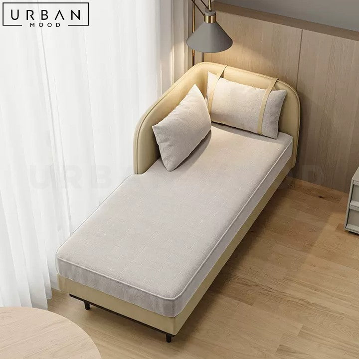 ELIZE Modern Fabric Daybed Chic Scandinavian Style - URBANMOOD