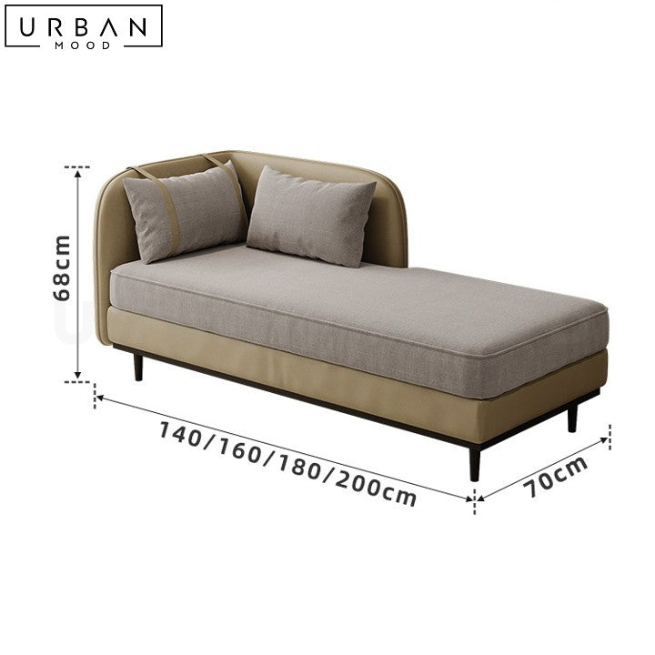 ELIZE Modern Fabric Daybed Chic Scandinavian Style - URBANMOOD