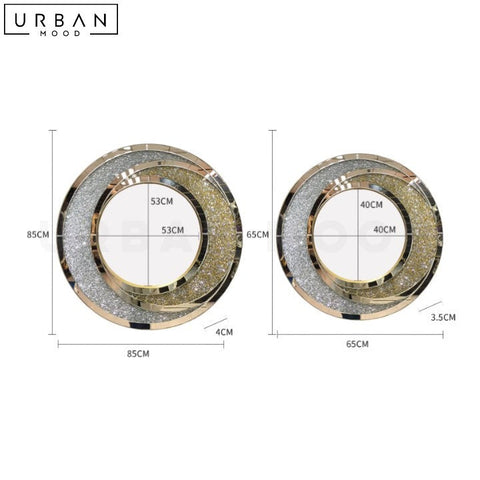 EMILCE Modern Round Accent Wall Mirror - URBANMOOD