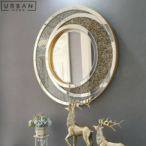 EMILCE Modern Round Accent Wall Mirror - URBANMOOD