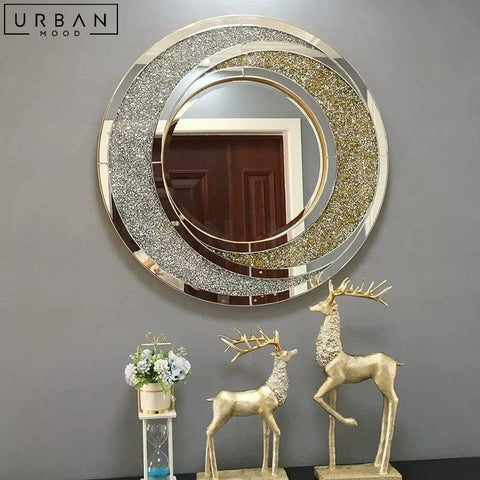 EMILCE Modern Round Accent Wall Mirror - URBANMOOD