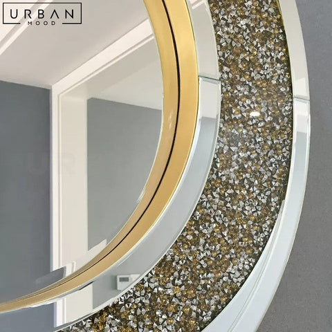 EMILCE Modern Round Accent Wall Mirror - URBANMOOD