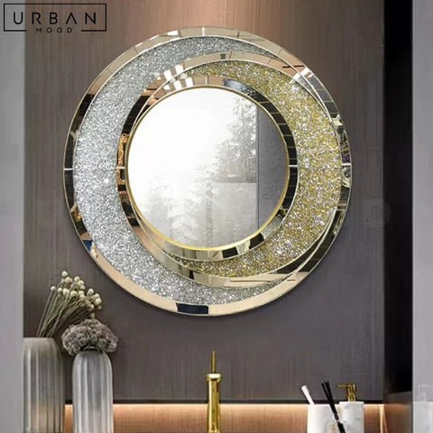 EMILCE Modern Round Accent Wall Mirror - URBANMOOD