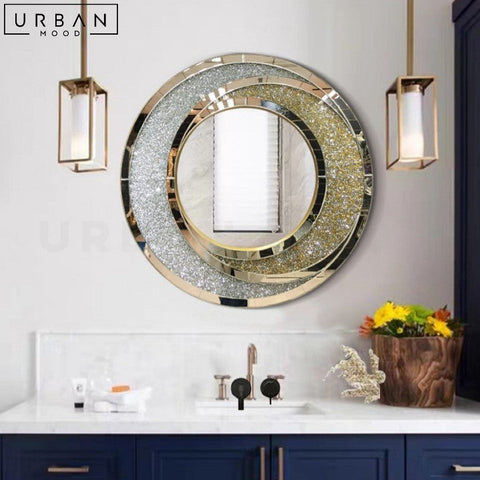 EMILCE Modern Round Accent Wall Mirror - URBANMOOD