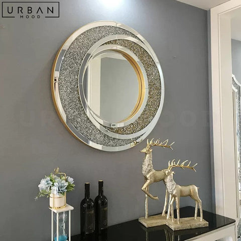 EMILCE Modern Round Accent Wall Mirror - URBANMOOD