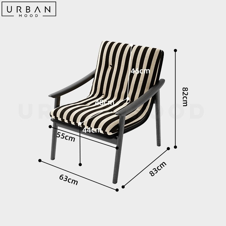 EMILIA Solid Wood Modern Leisure Chair - URBANMOOD