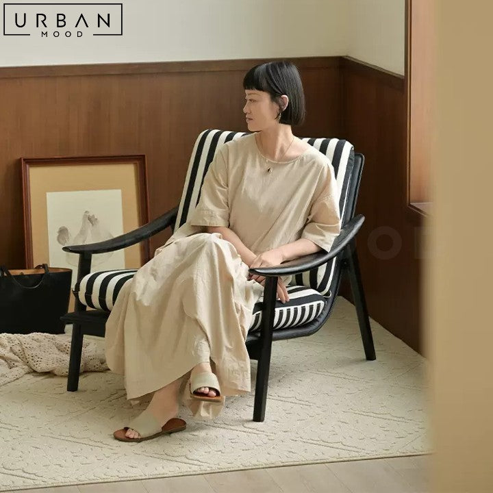 EMILIA Solid Wood Modern Leisure Chair - URBANMOOD