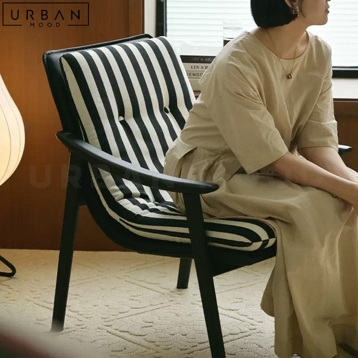 EMILIA Solid Wood Modern Leisure Chair - URBANMOOD