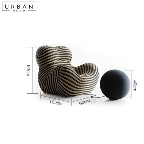 ENNI Modern Upholstered Leisure Chair Cozy Seating - URBANMOOD