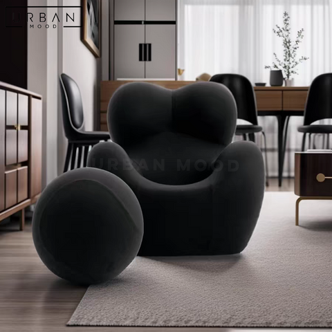 ENNI Modern Upholstered Leisure Chair Cozy Seating - URBANMOOD