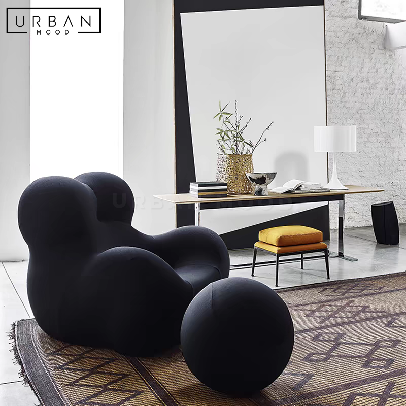 ENNI Modern Upholstered Leisure Chair Cozy Seating - URBANMOOD