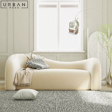 EZEKIEL Japandi Boucle Sofa Luxury Minimalist Design - URBANMOOD