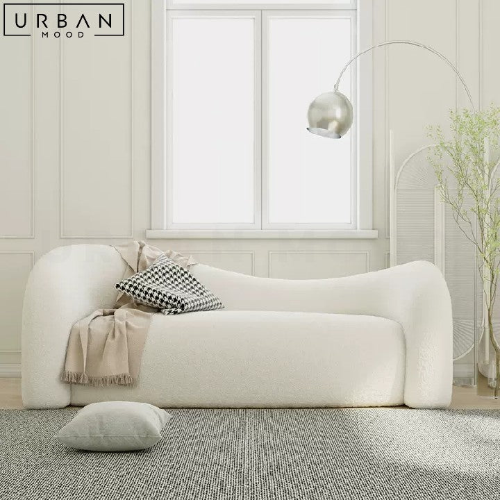 EZEKIEL Japandi Boucle Sofa Luxury Minimalist Design - URBANMOOD
