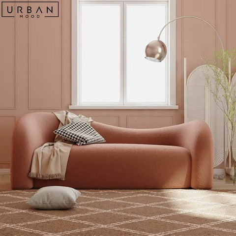 EZEKIEL Japandi Boucle Sofa Luxury Minimalist Design - URBANMOOD