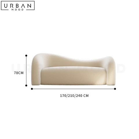 EZEKIEL Japandi Boucle Sofa Luxury Minimalist Design - URBANMOOD