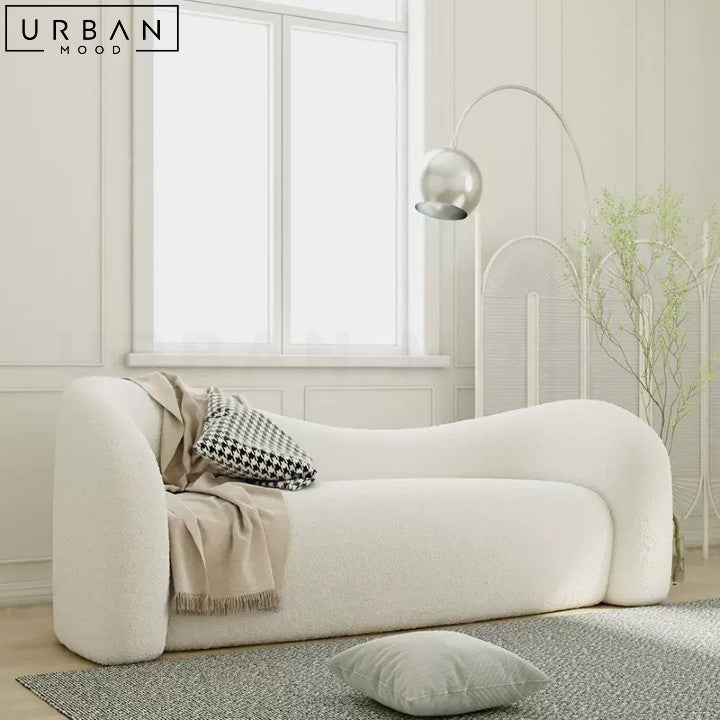 EZEKIEL Japandi Boucle Sofa Luxury Minimalist Design - URBANMOOD