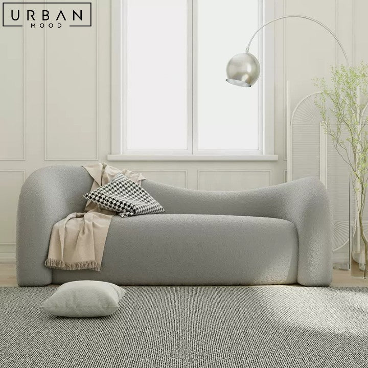 EZEKIEL Japandi Boucle Sofa Luxury Minimalist Design - URBANMOOD