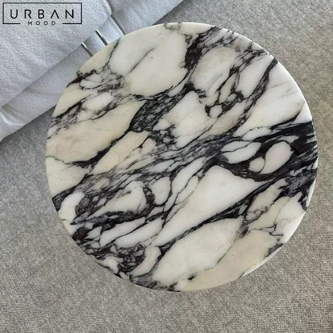 Elegant Antone French Marble Side Table Minimalist Design - URBANMOOD