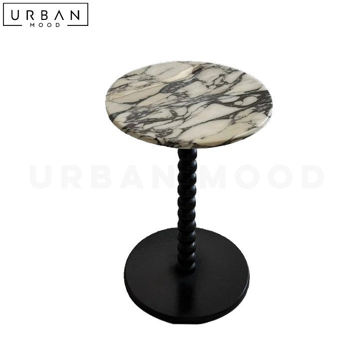 Elegant Antone French Marble Side Table Minimalist Design - URBANMOOD