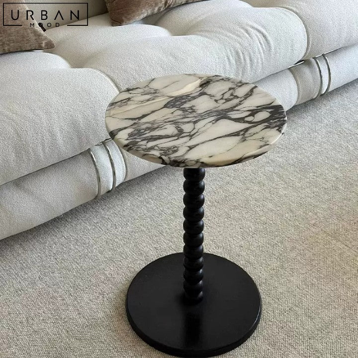 Elegant Antone French Marble Side Table Minimalist Design - URBANMOOD