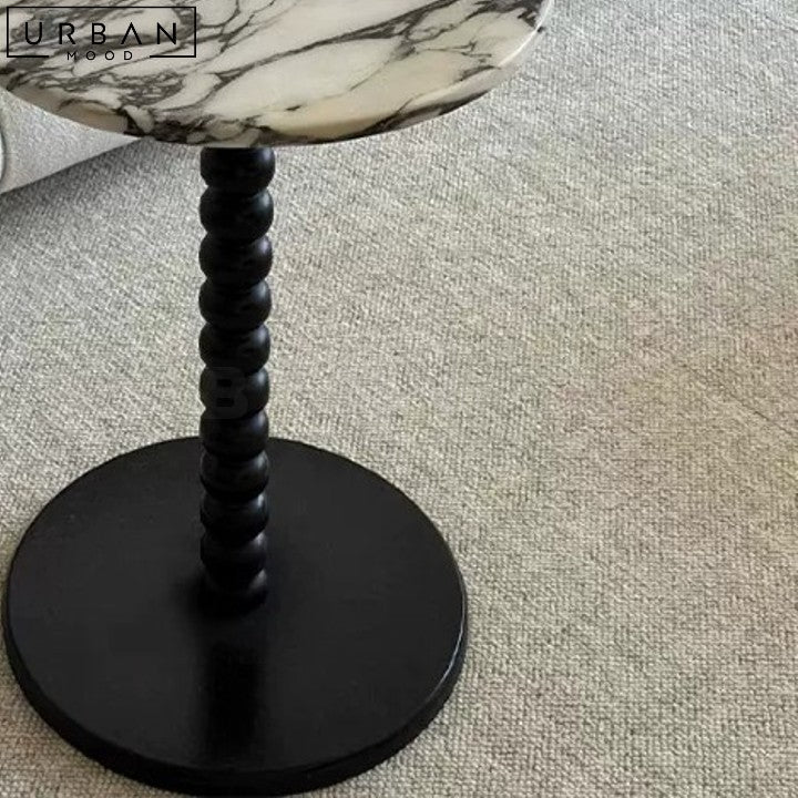 Elegant Antone French Marble Side Table Minimalist Design - URBANMOOD