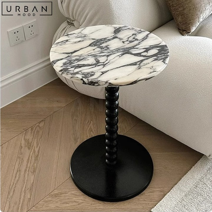 Elegant Antone French Marble Side Table Minimalist Design - URBANMOOD