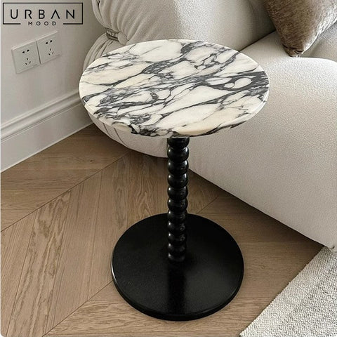 Elegant Antone French Marble Side Table Minimalist Design - URBANMOOD
