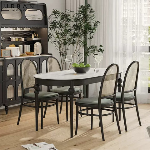 Elegant French Sintered Stone Dining Table - URBANMOOD