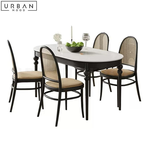 Elegant French Sintered Stone Dining Table - URBANMOOD