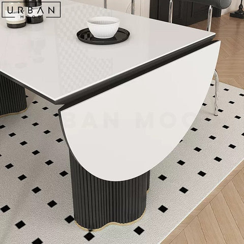 FAUSTINE Modern Extendable Sintered Stone Dining Table - URBANMOOD