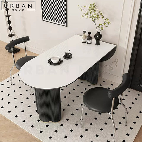 FAUSTINE Modern Extendable Sintered Stone Dining Table - URBANMOOD