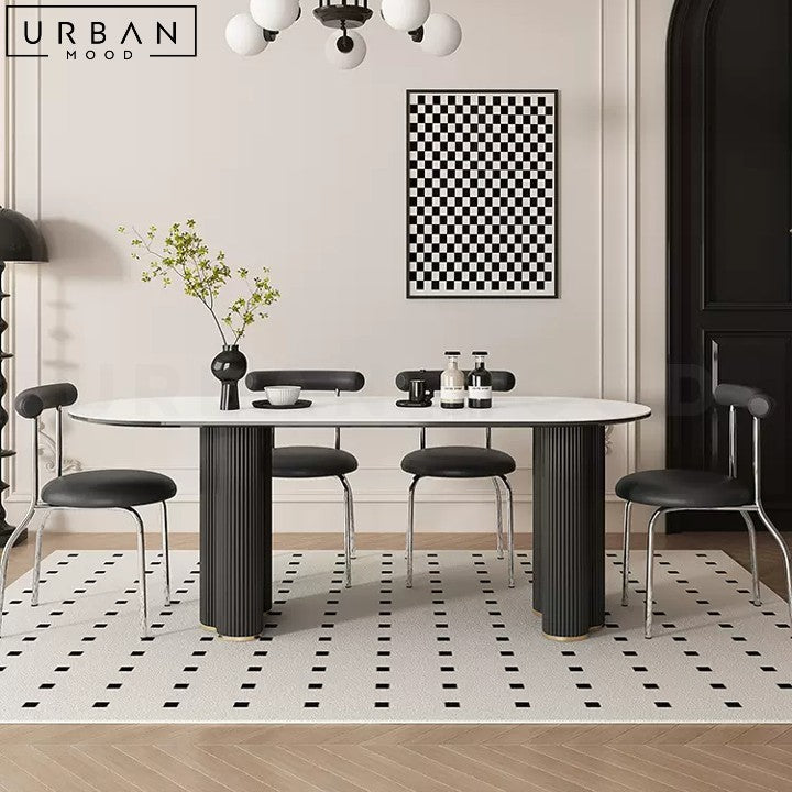 FAUSTINE Modern Extendable Sintered Stone Dining Table - URBANMOOD