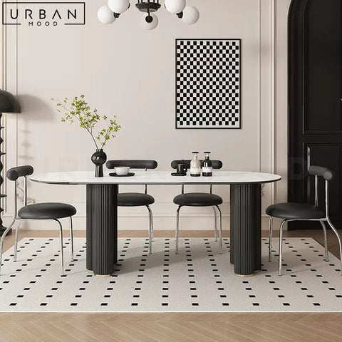 FAUSTINE Modern Extendable Sintered Stone Dining Table - URBANMOOD